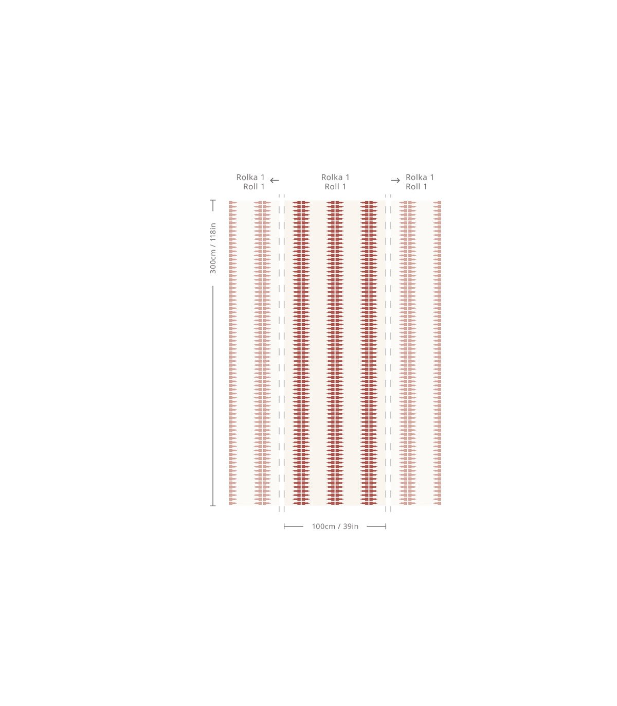 Tapeta Ornament Line Clay - Wallcolors®