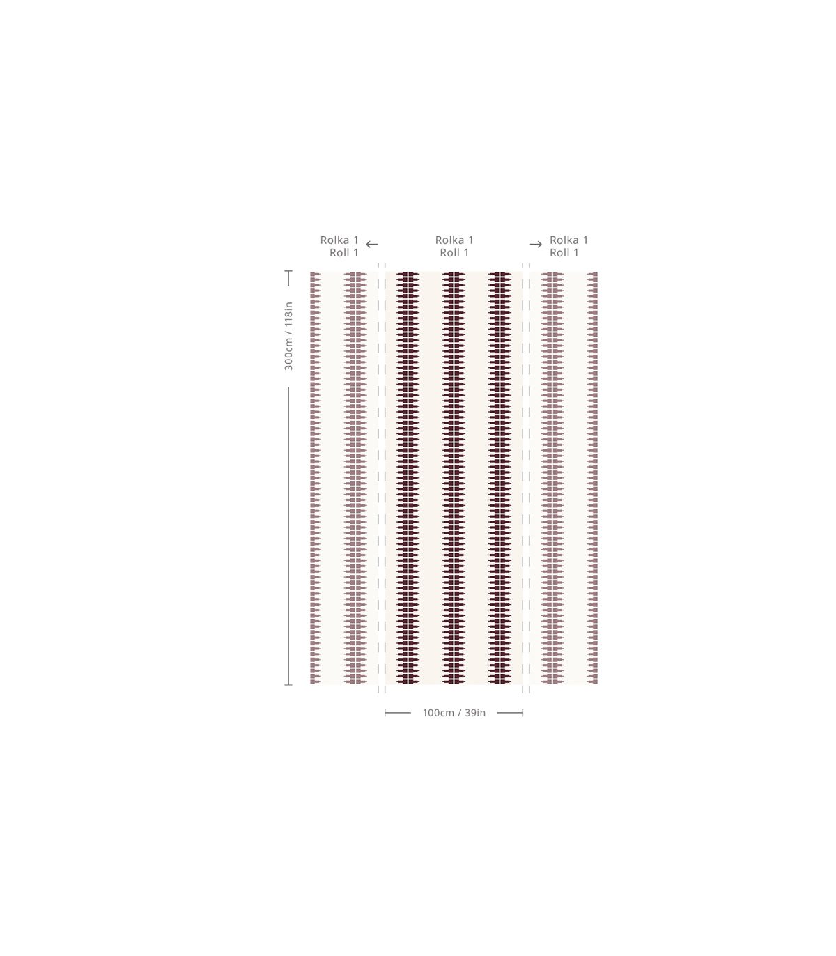 Tapeta Ornament Line Clay - Wallcolors®