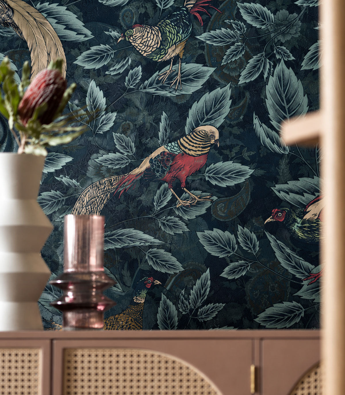 Carta da parati Painted Pheasants