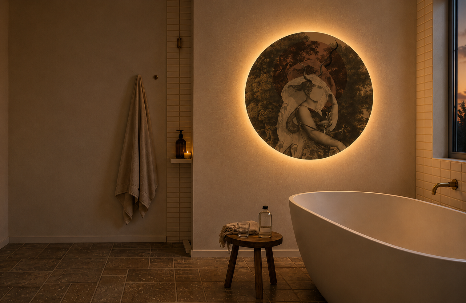 Dots Lighting Silent Goddess Terracota