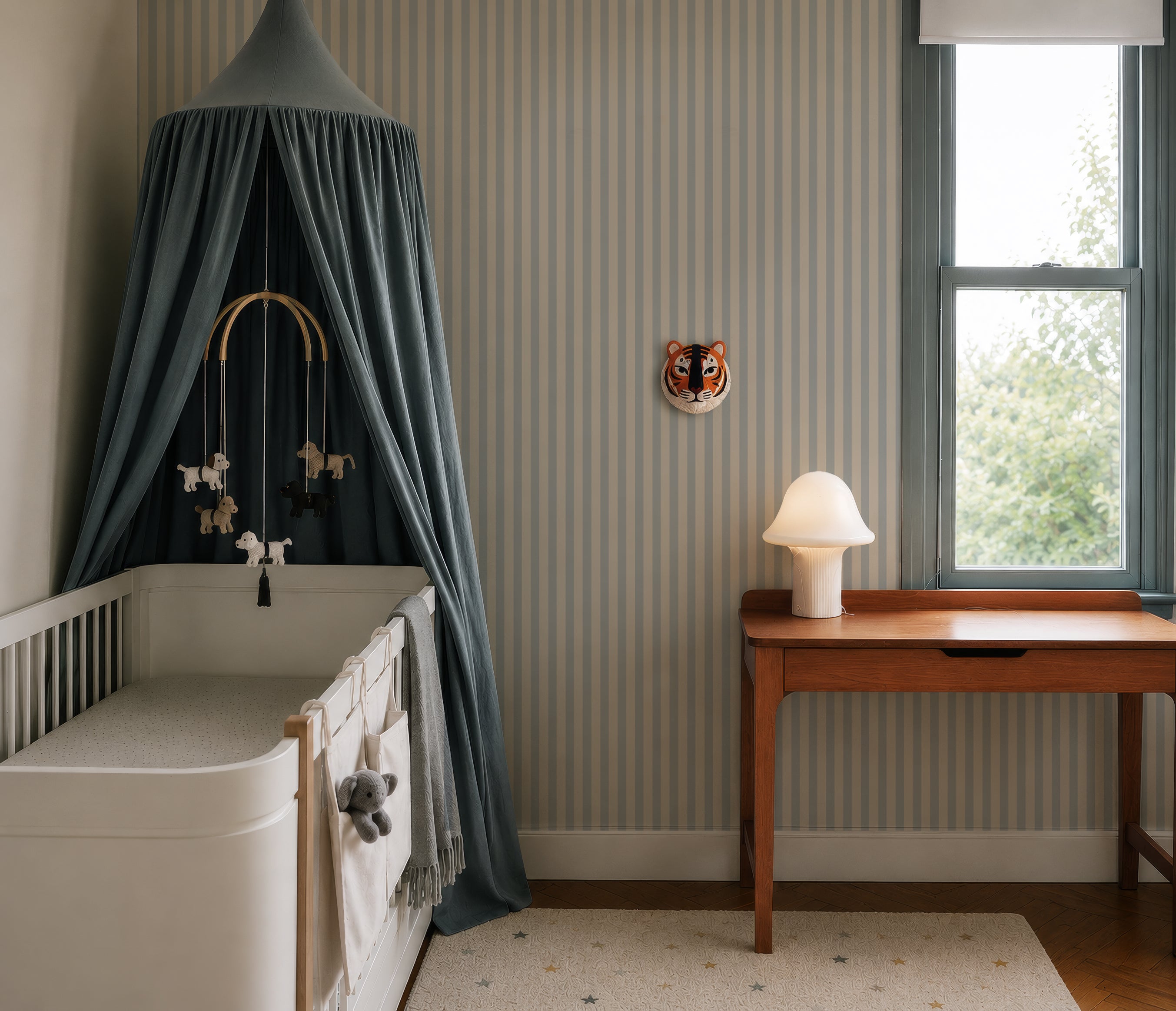 Tapete Stripe Tranquil Blue