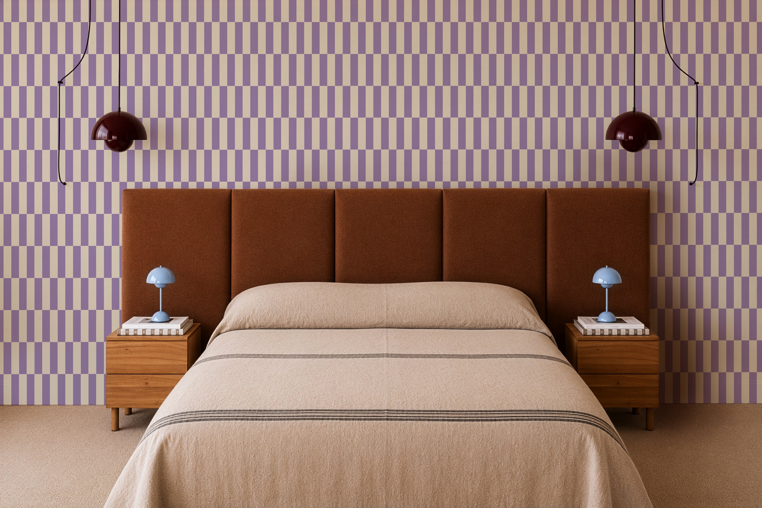 Tapete Tetris Stripe Lilac