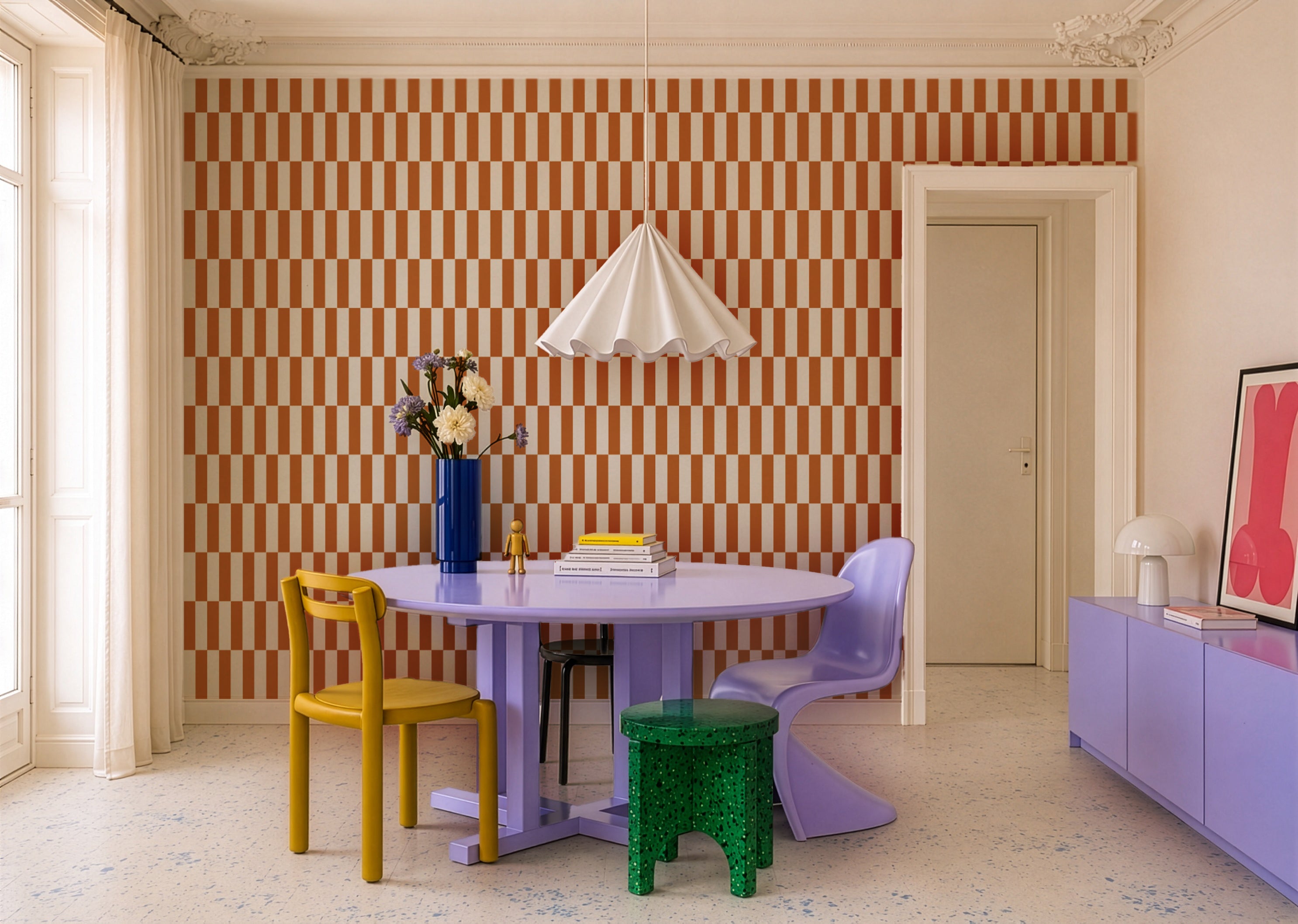 Tapete Tetris Stripe Terracotta