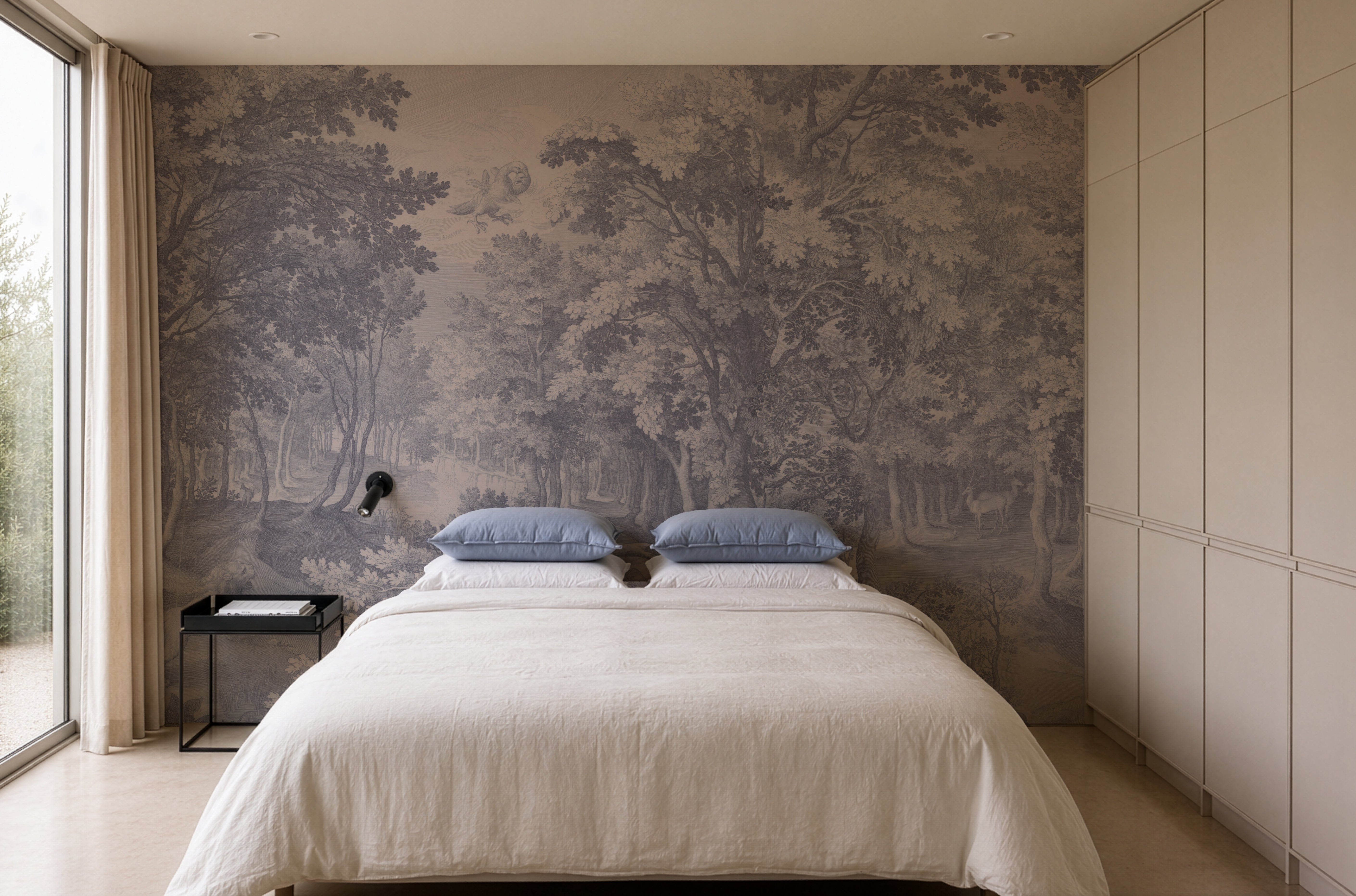 Wallpaper Timeless Trees Blue