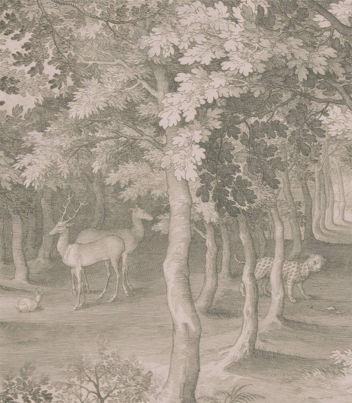 Timeless Trees Green Wallpaper