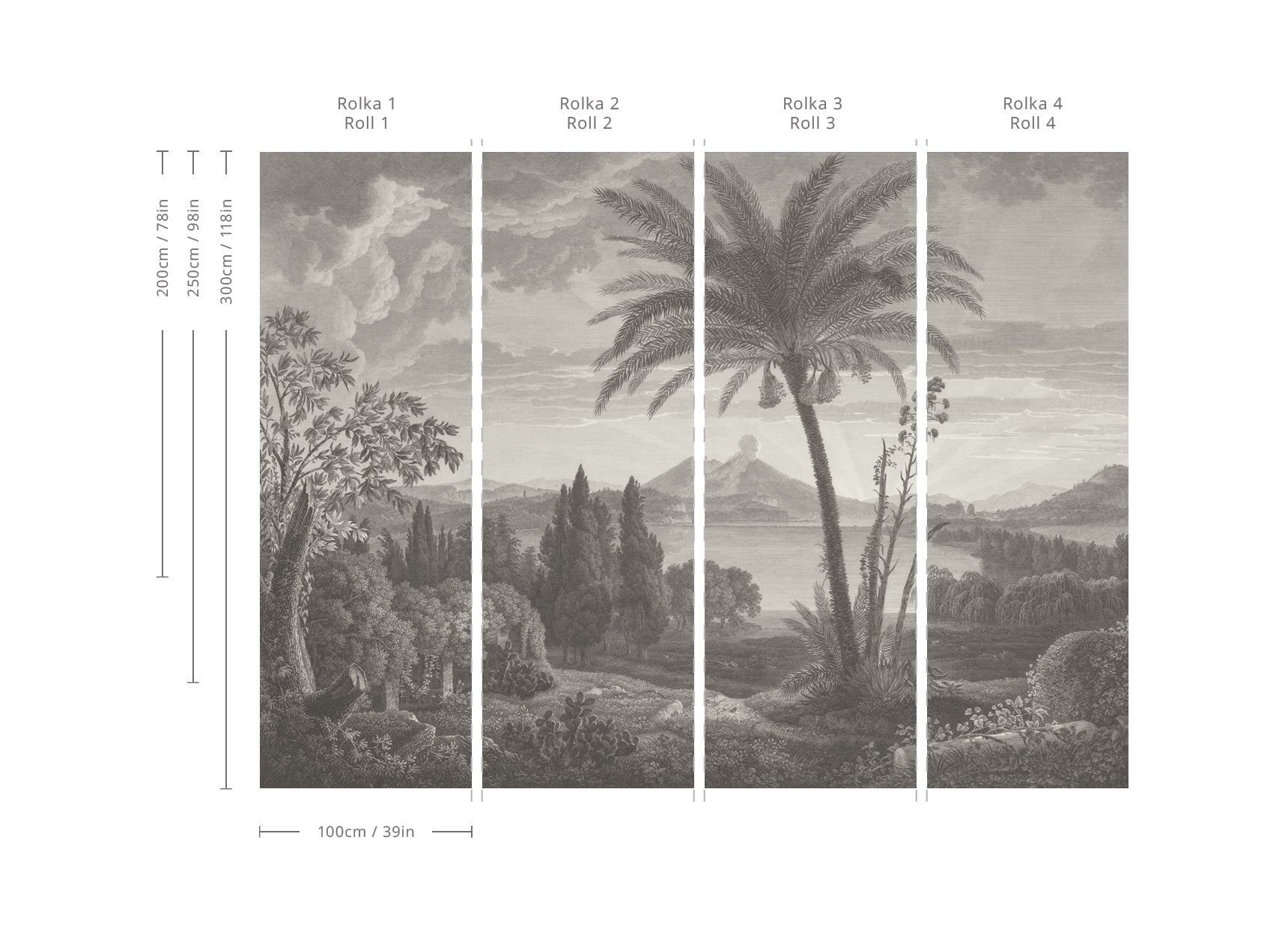 Tapete Tropical Volcano Vista