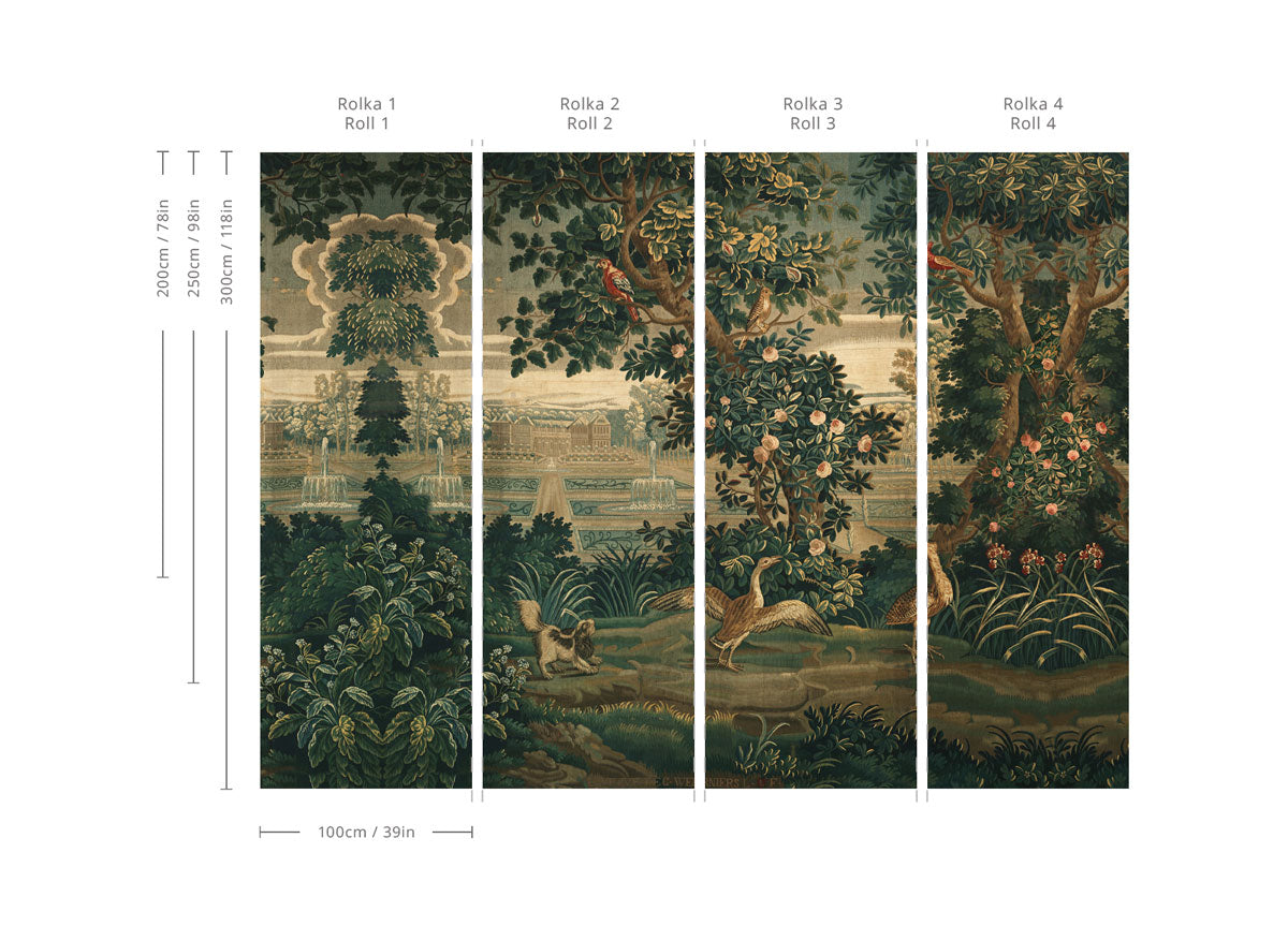 Wallpaper Vintage Garden Arras