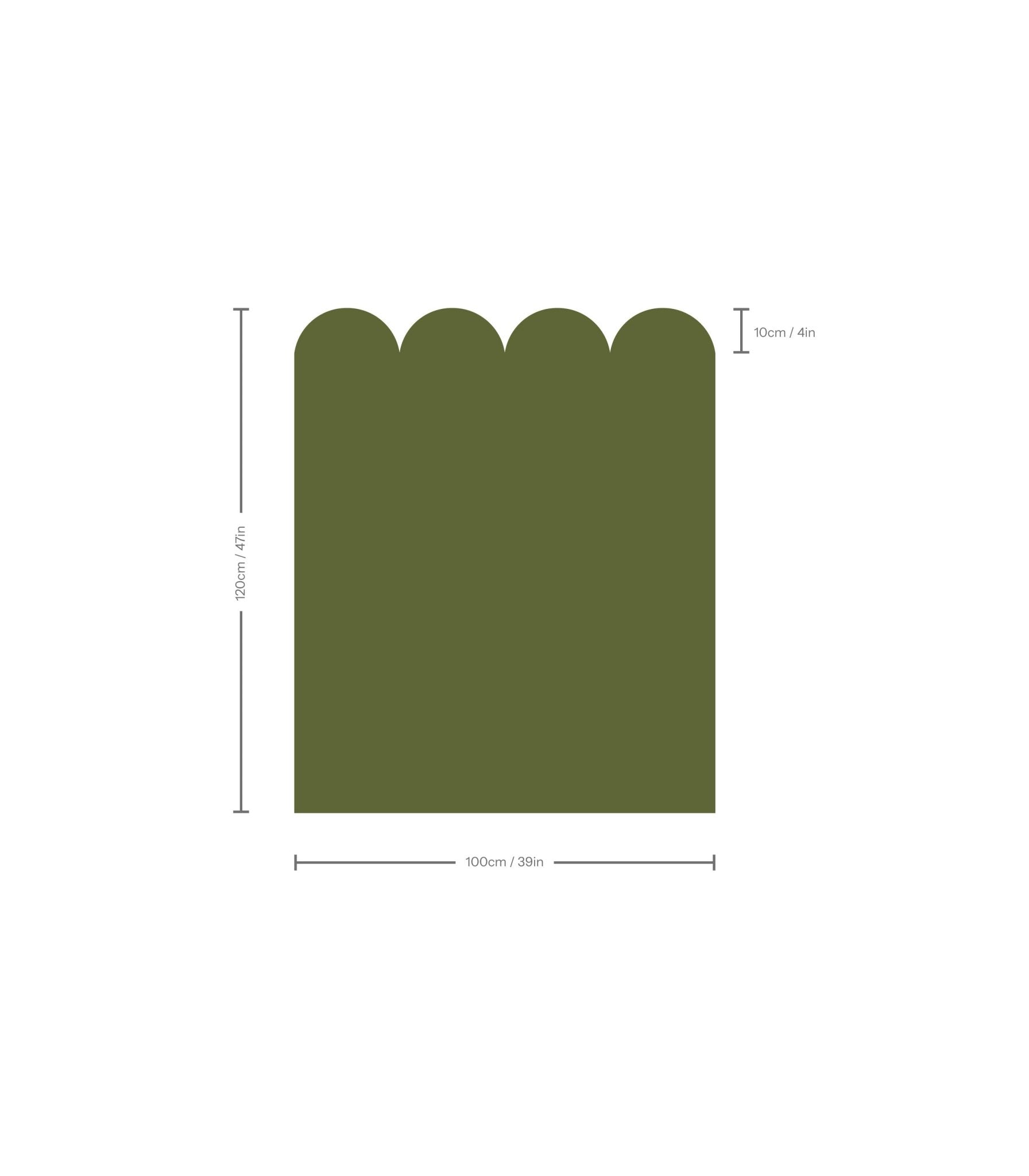 Wainscoting Solid Dark - Wallcolors®