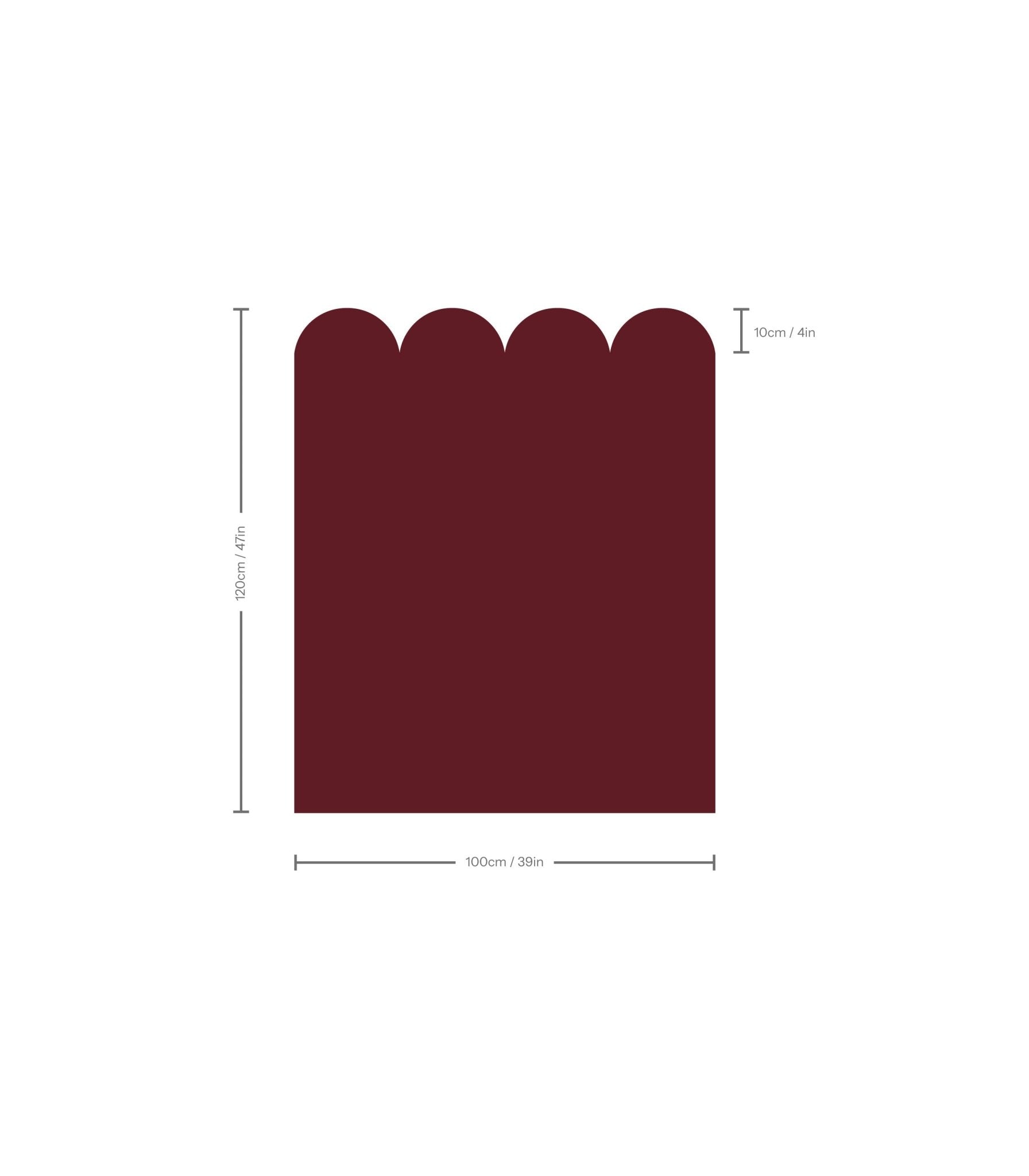 Wainscoting Solid Dark - Wallcolors®