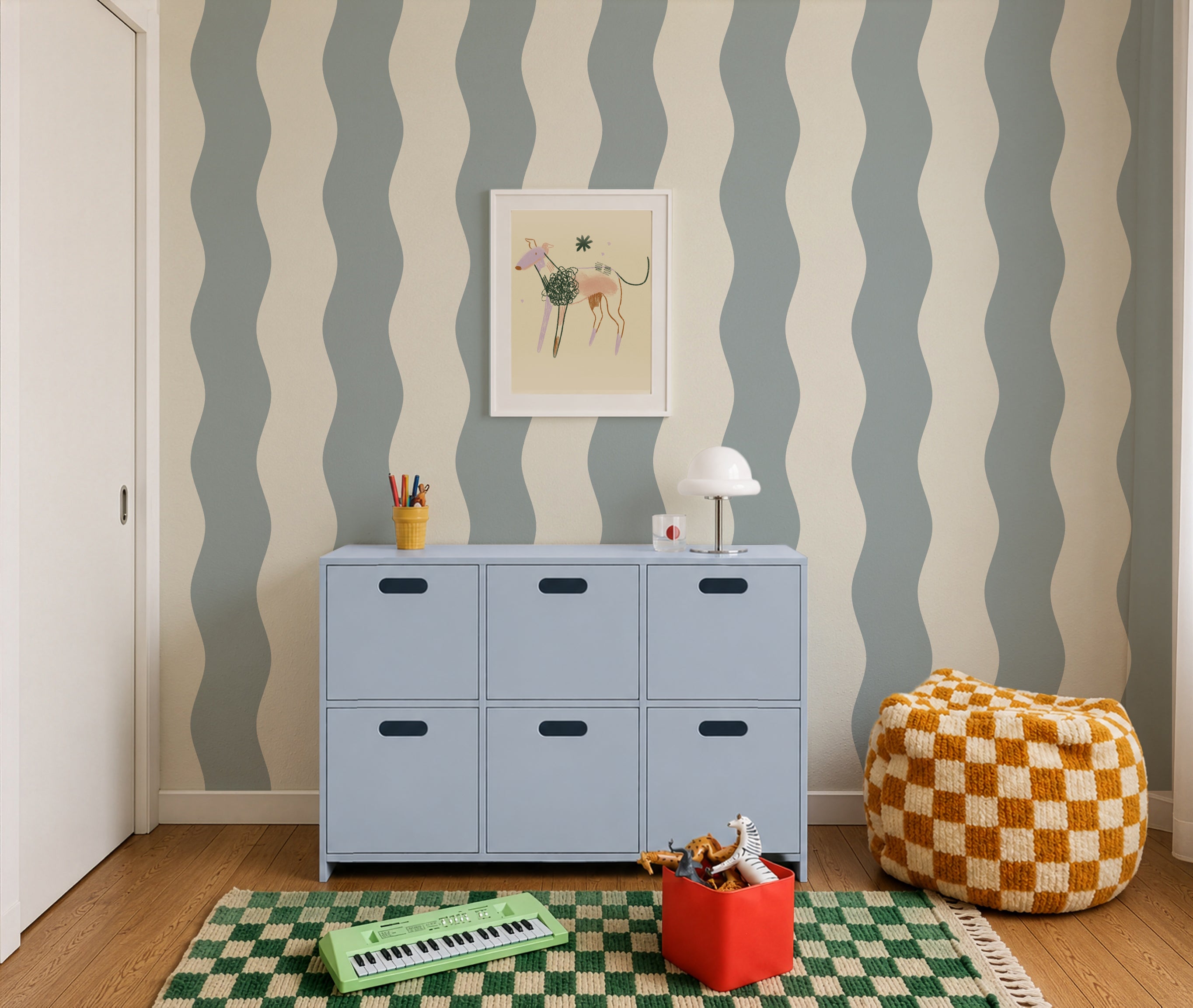 Wallpaper Wave Stripe Mount Saint Anne