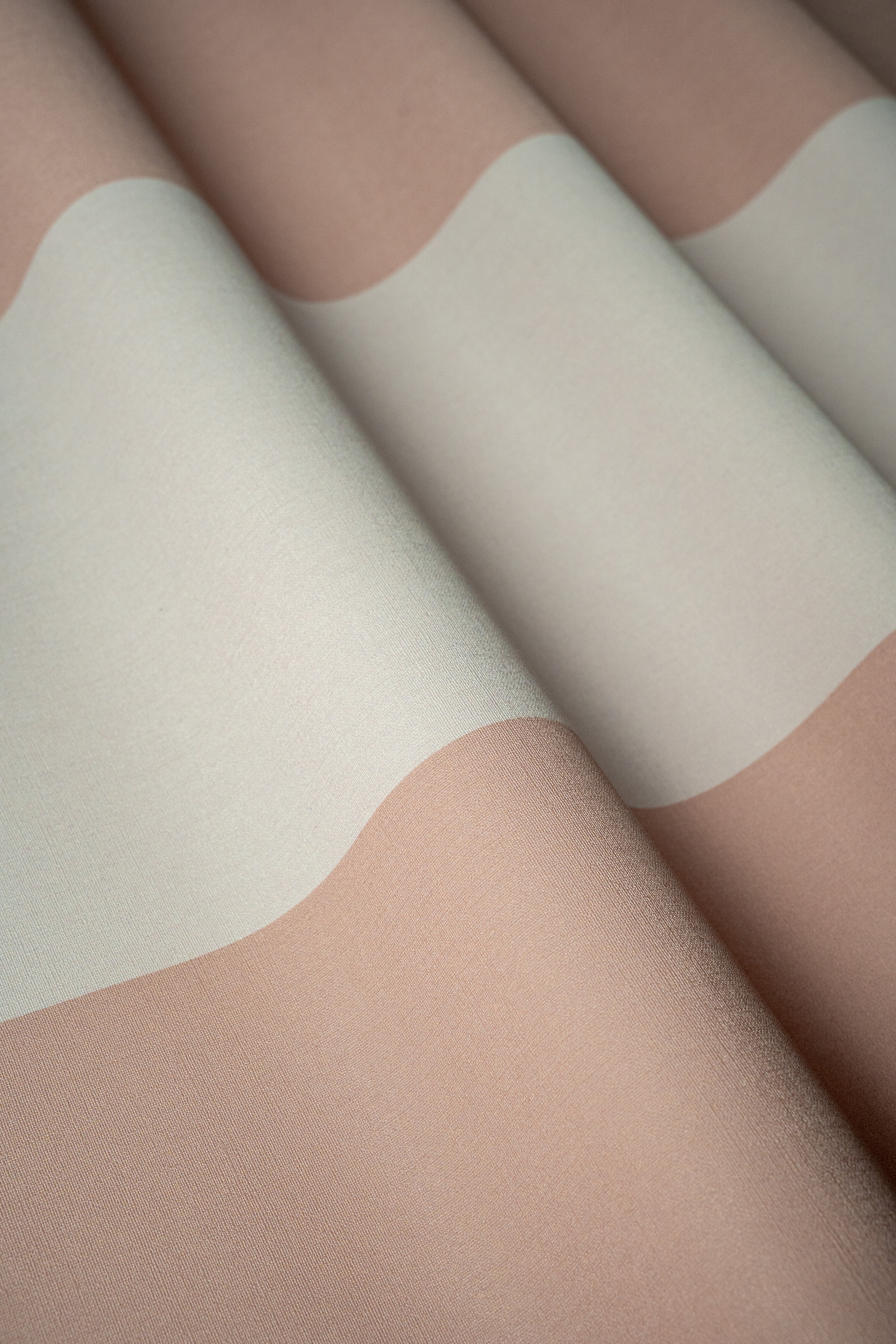 Tapete Wide Stripe Play Soft Peach
