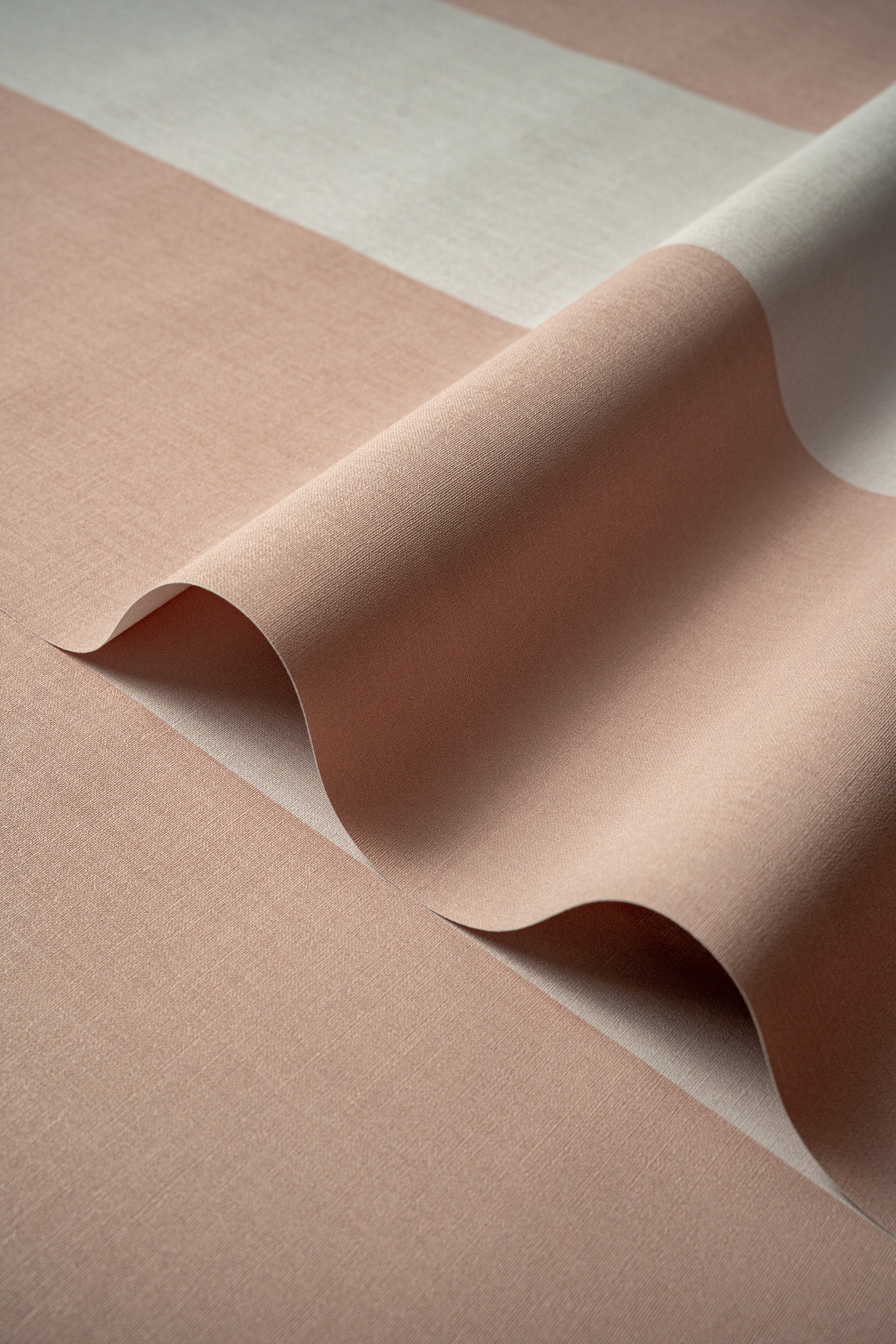 Tapete Wide Stripe Play Soft Peach