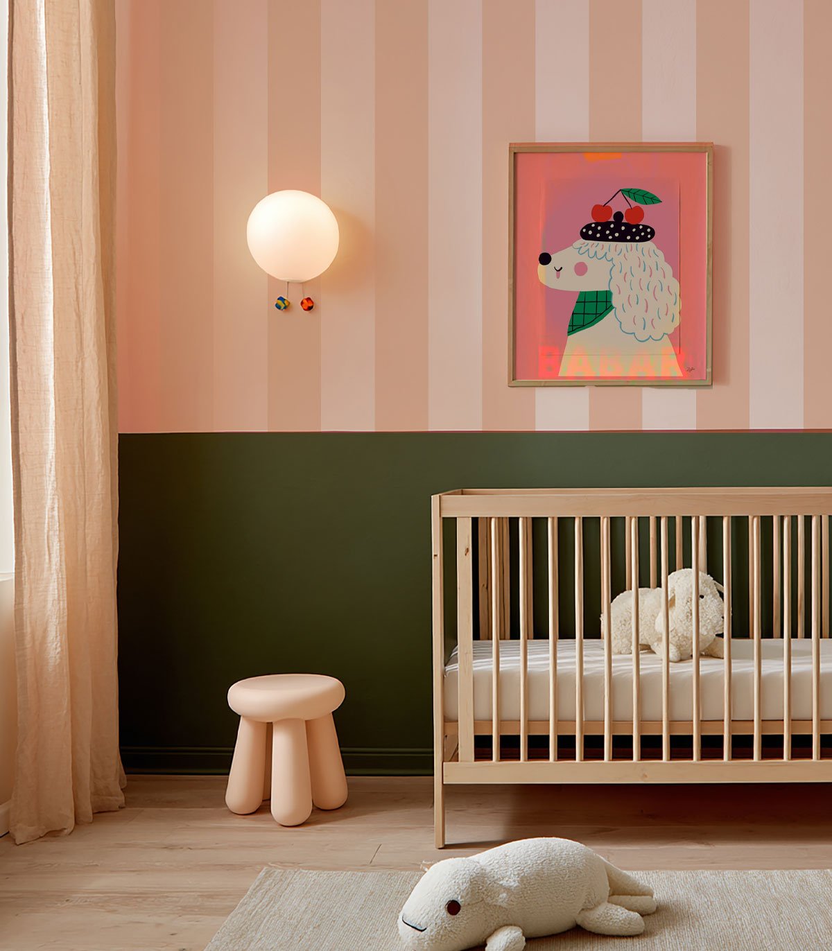 Tapeta Wilde Stripe Play Soft Peach - Wallcolors®