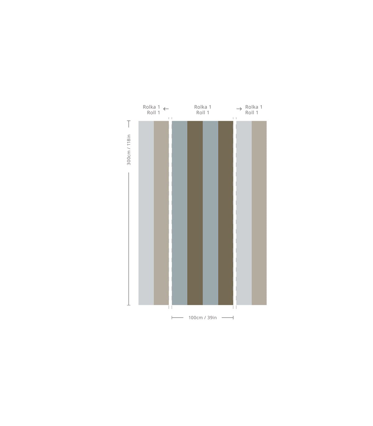 Tapeta Wilde Stripe Play Fog Sand