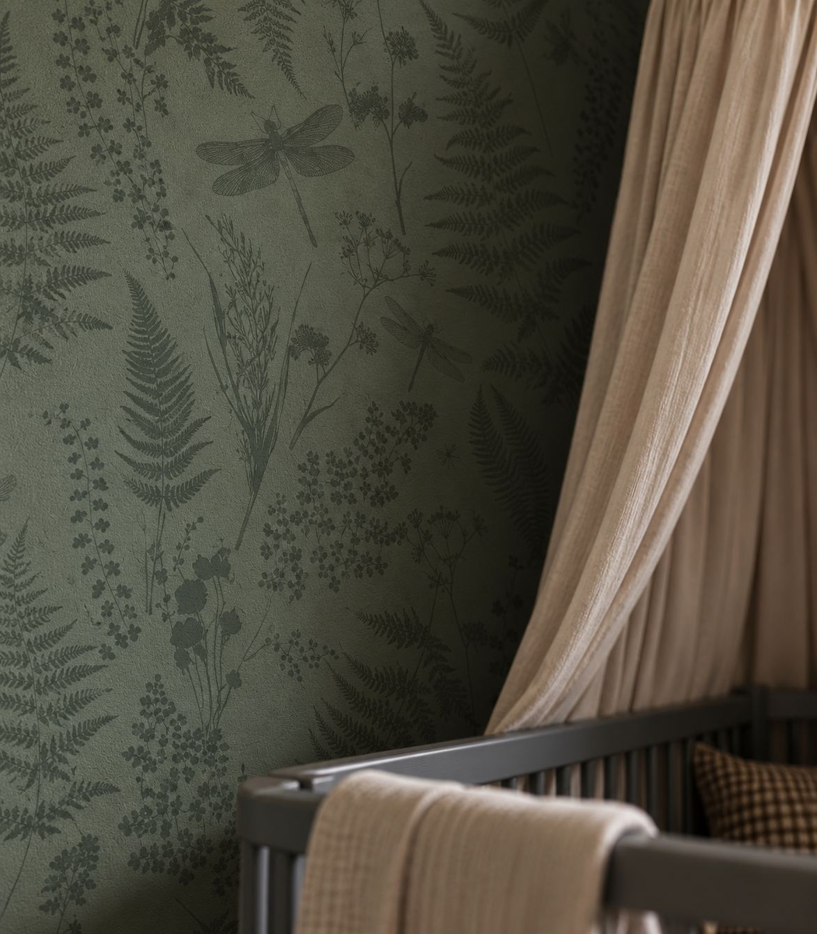 Tapeta Woodland Whisper Green