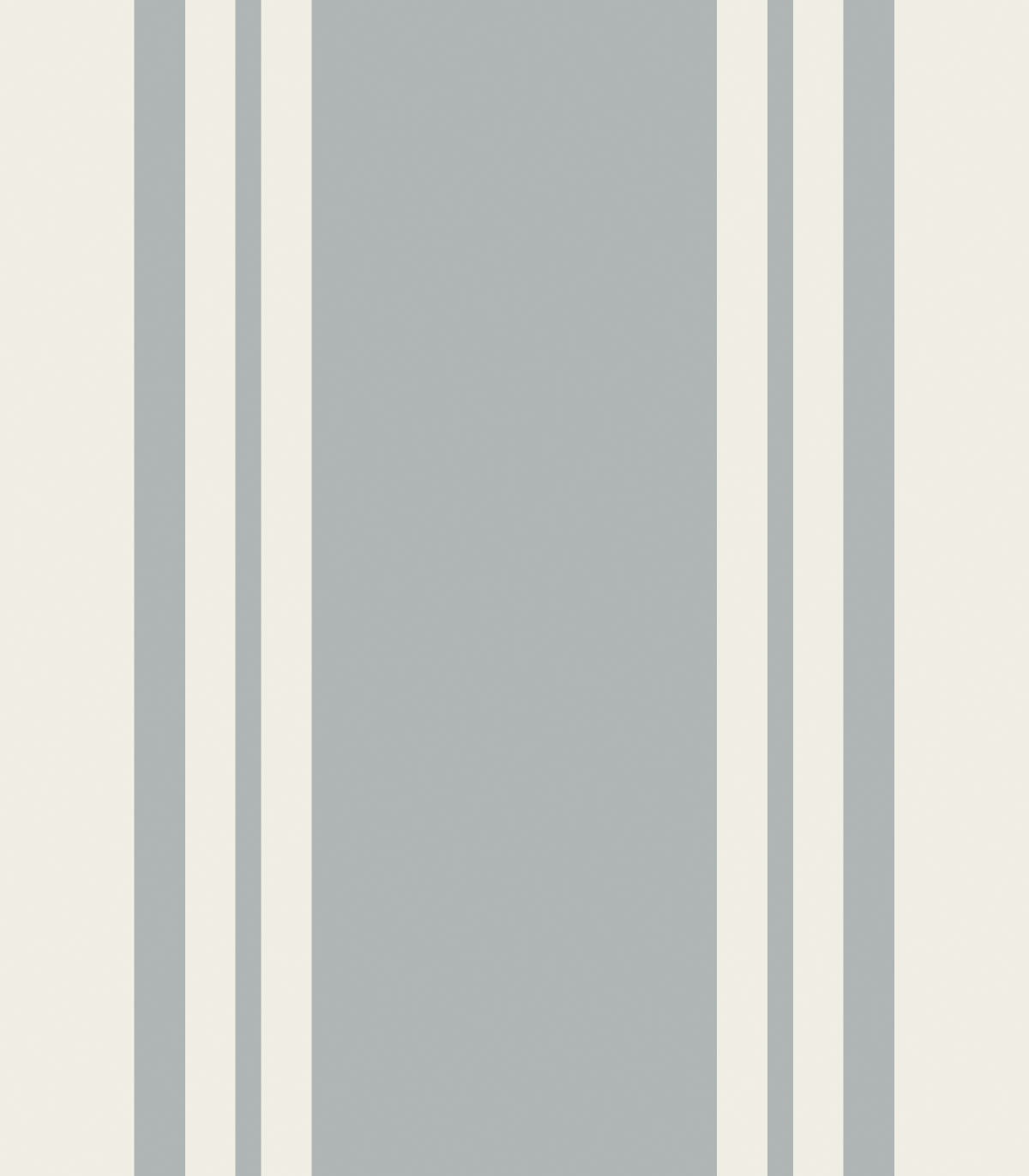 Wallpaper Woven Stripe Steel Gray