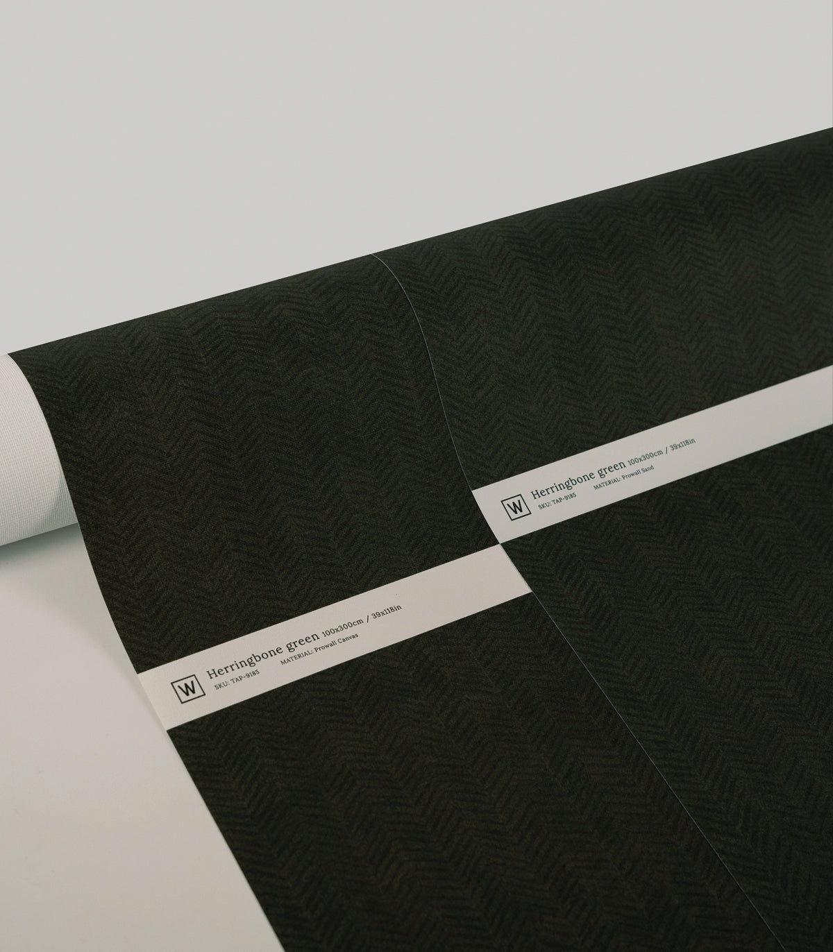 Tapeta Herringbone green