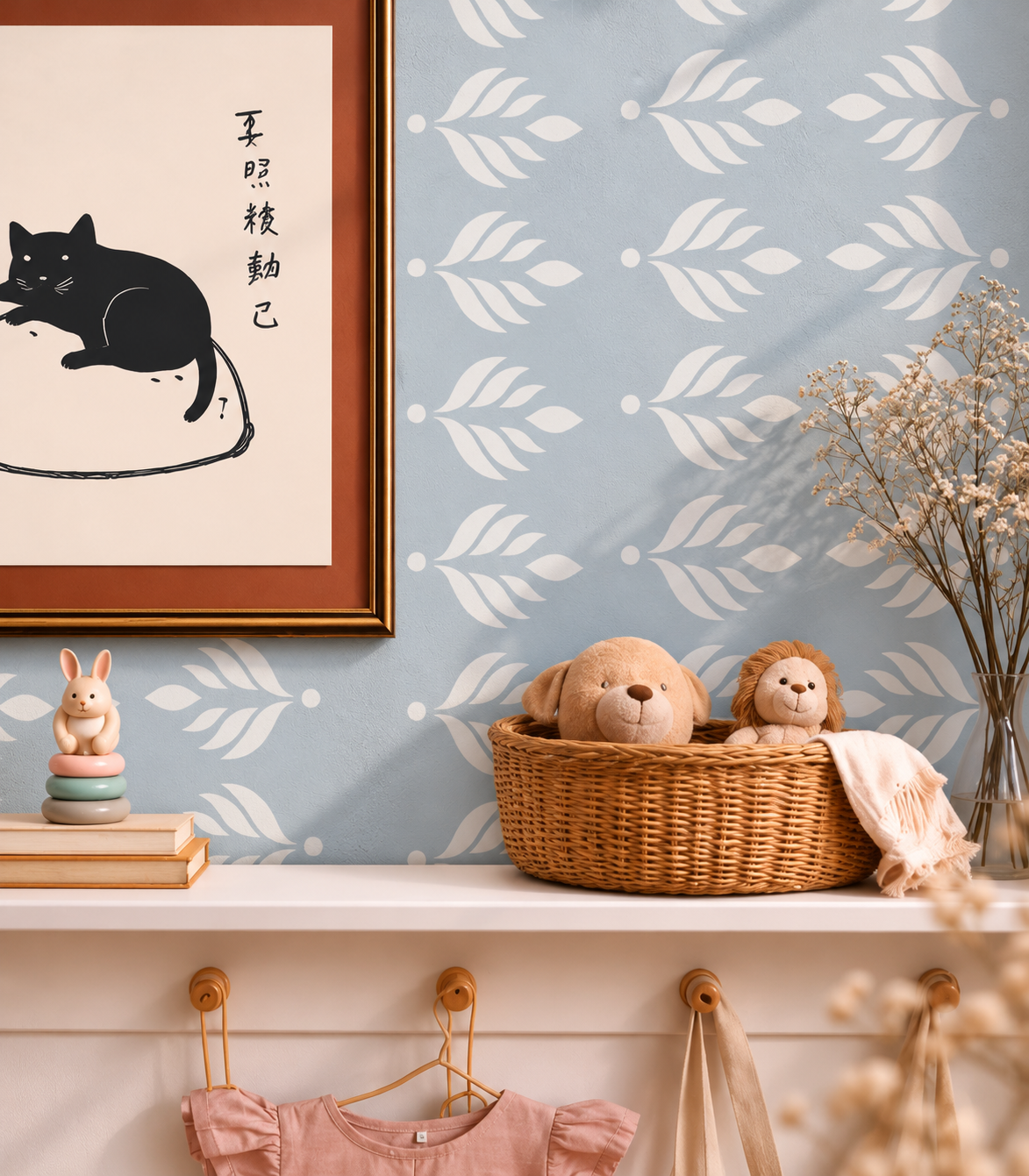 Wallpaper Cottage Bloom Deep