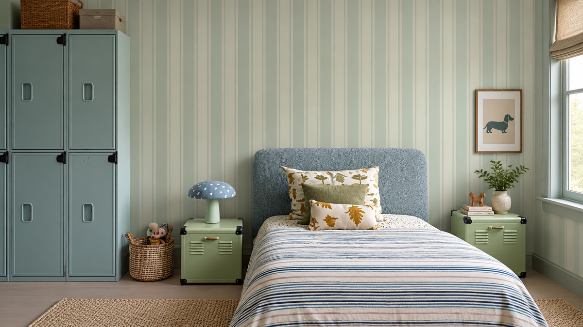 Tapete Gentle Stripe Soft Sage