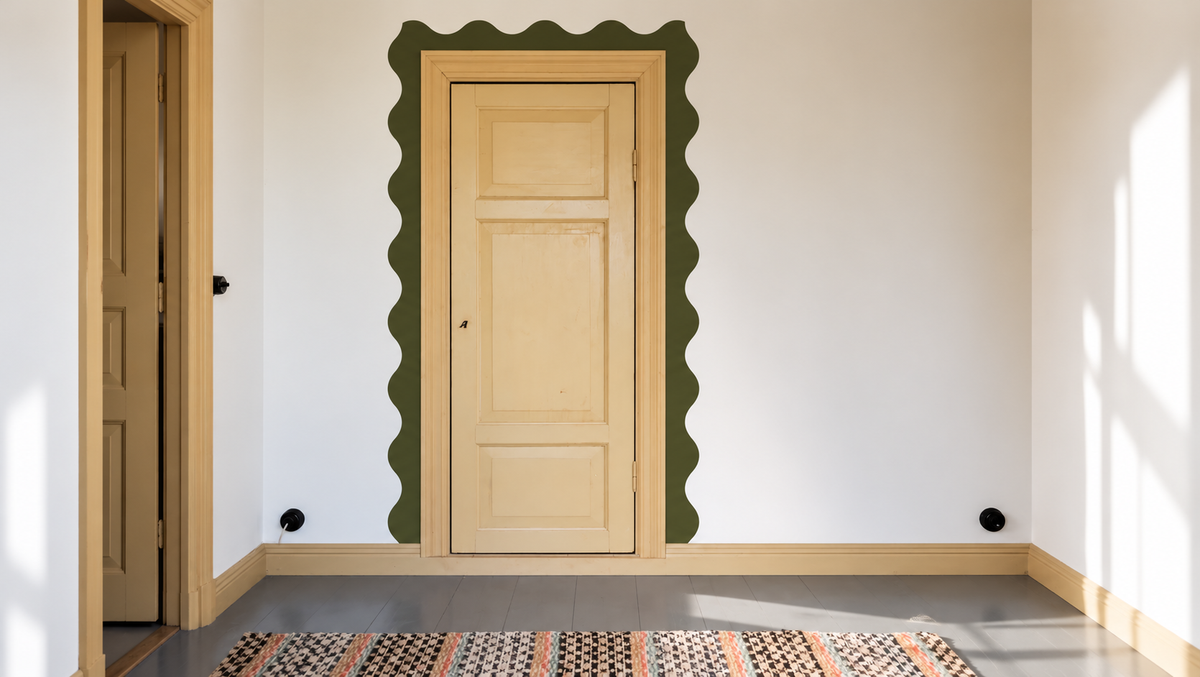 Border Waves Olive Moss