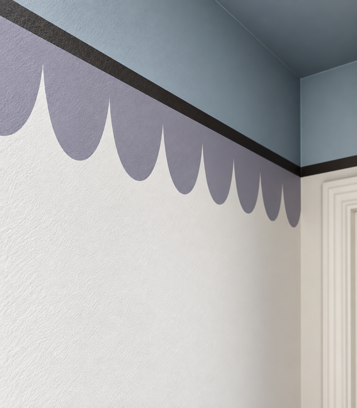 Border Seashell Dusty Lavender