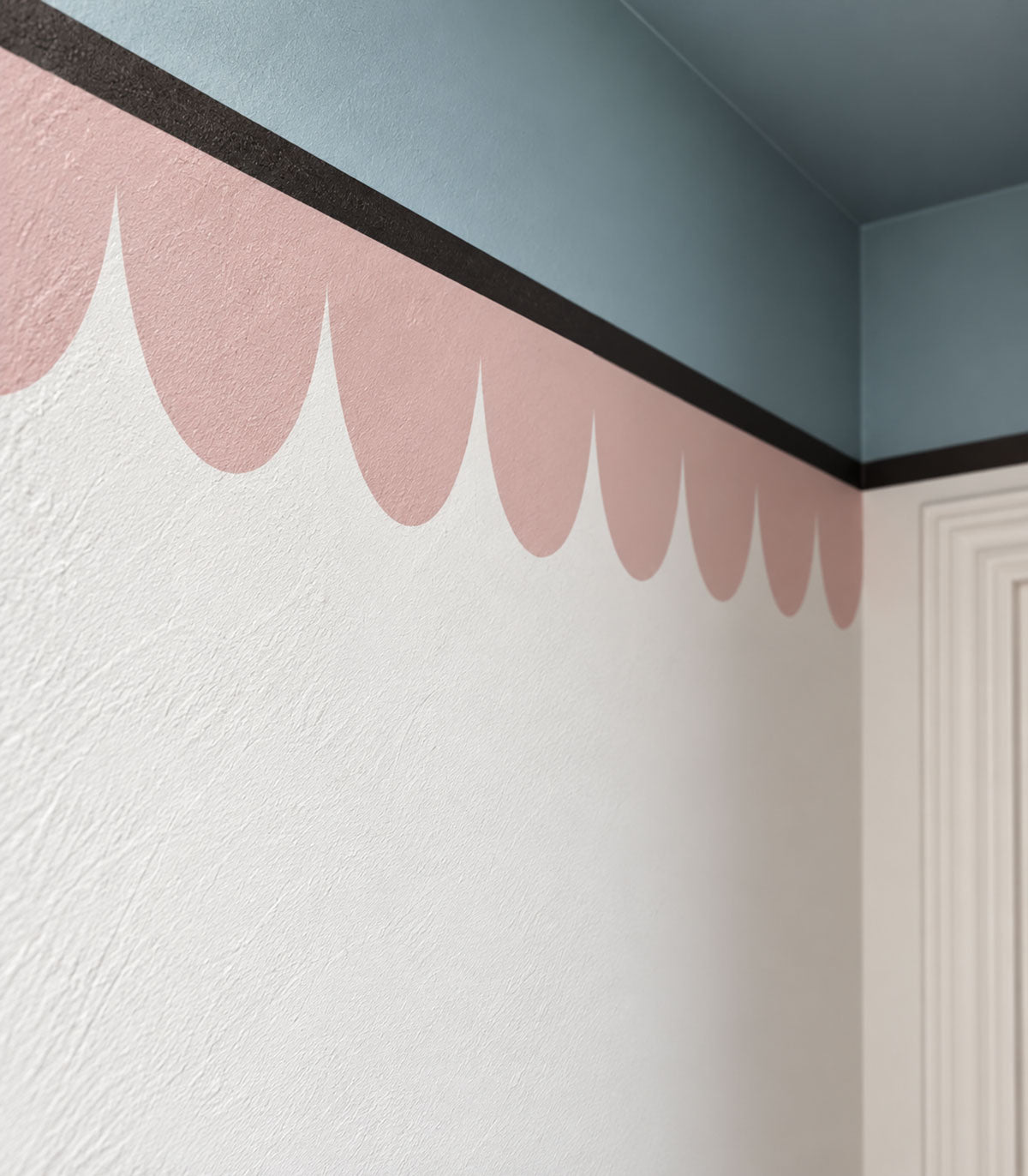 Border Seashell Peach Blush