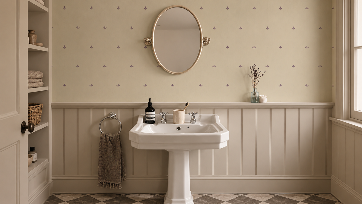 Papel pintado Tiny Clover Mauve