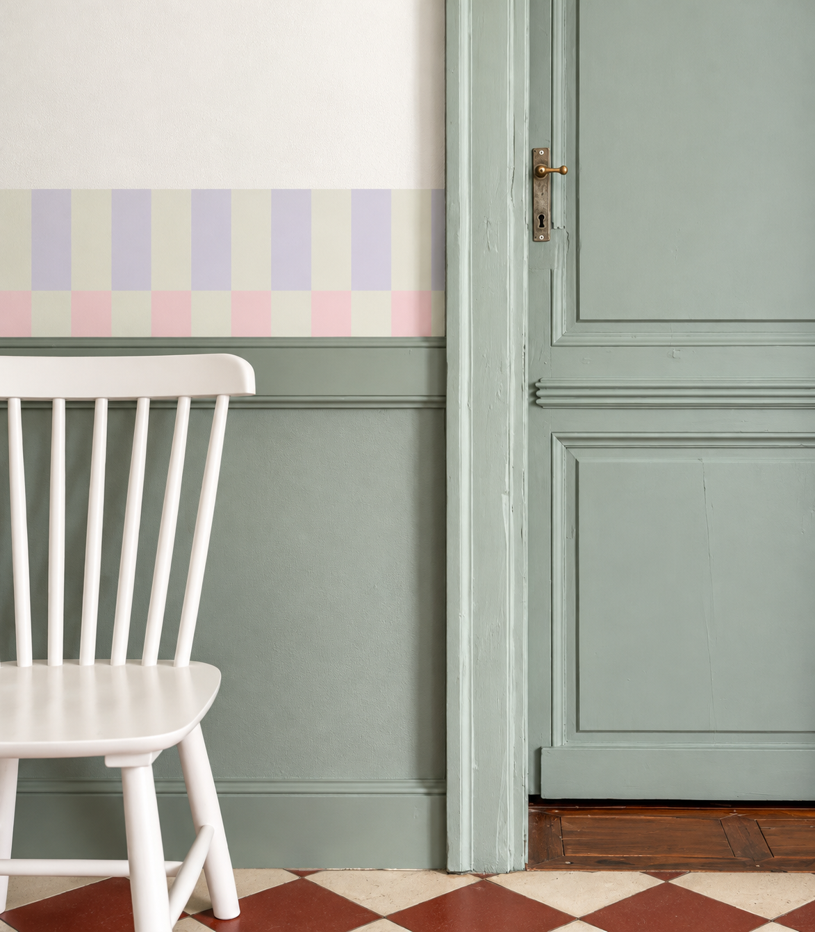 Border Tetris Misty Lavender