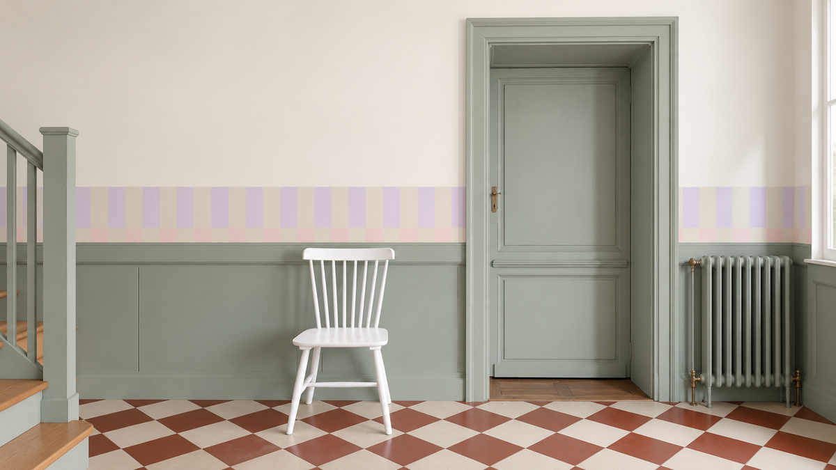 Border Tetris Misty Lavender