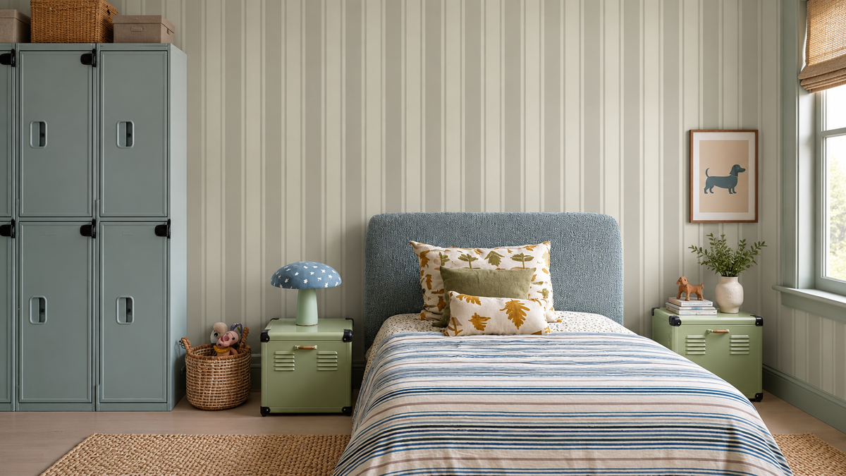 Papier peint Gentle Stripe Warm Stone
