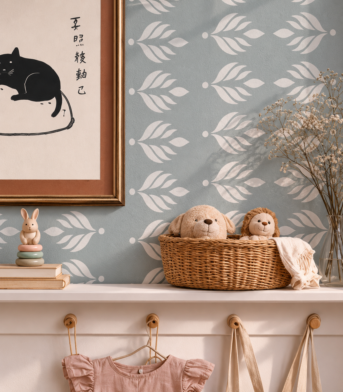 Wallpaper Cottage Bloom Deep