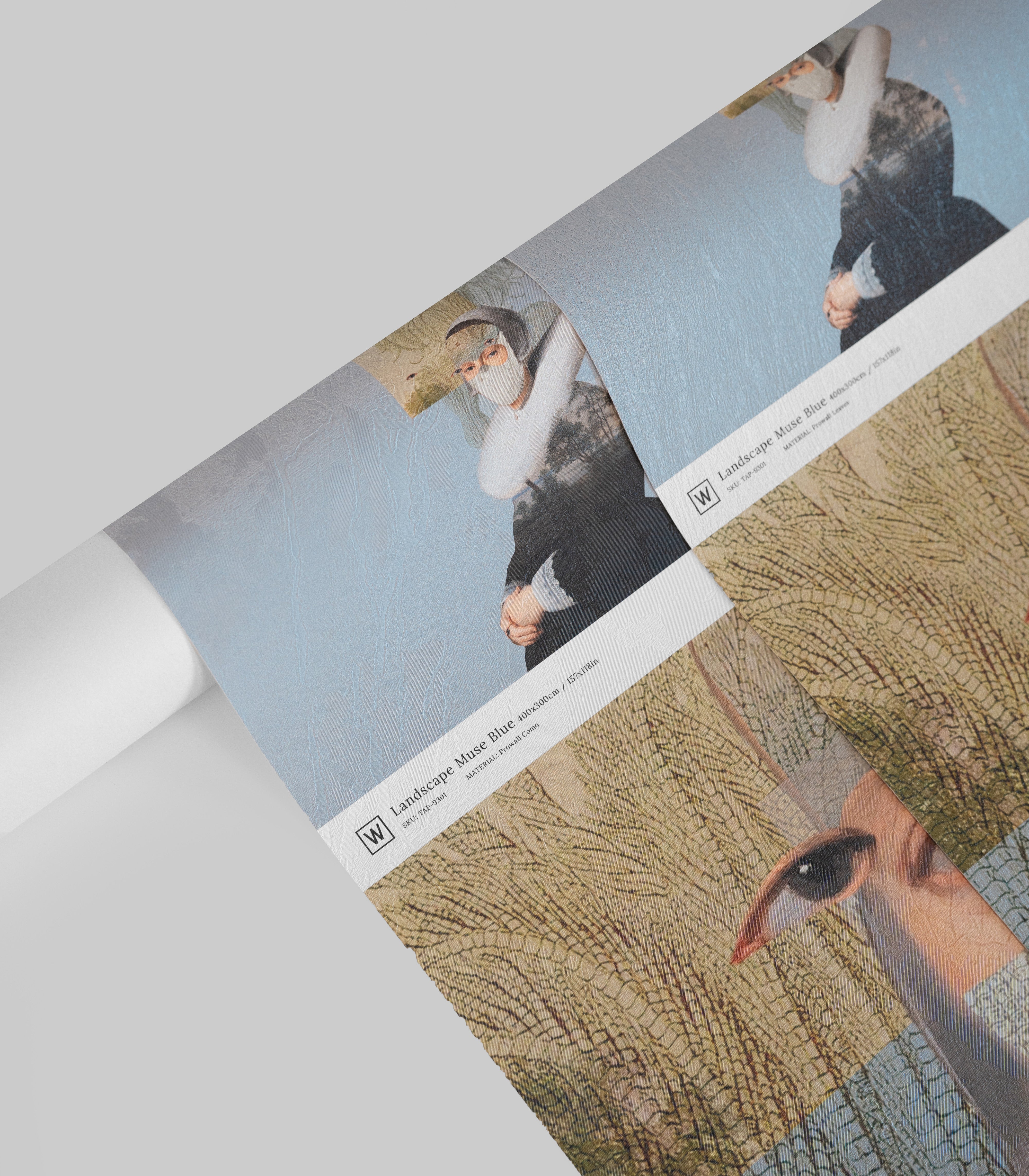Tapete Landscape Muse Blue