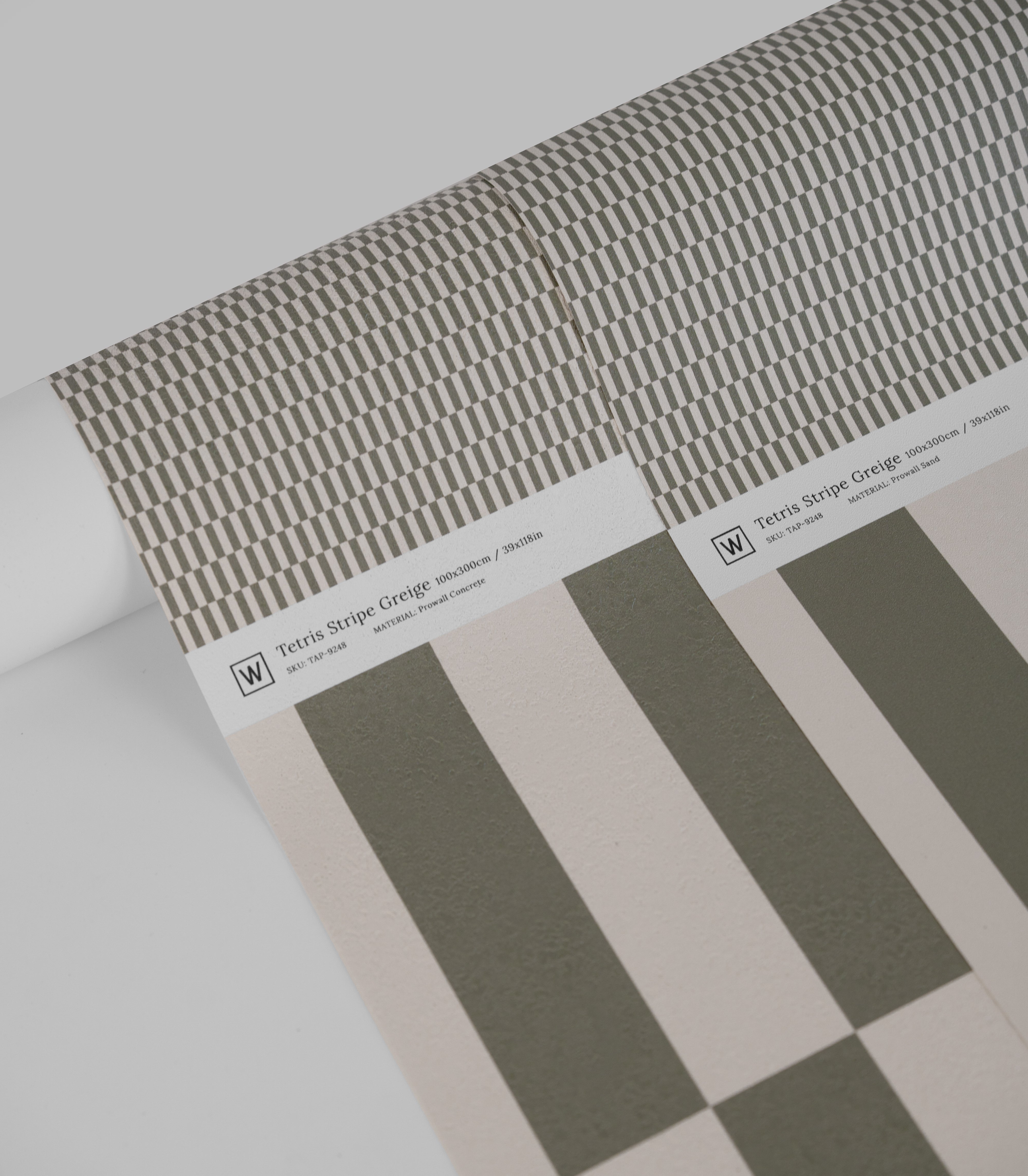 Tapete Tetris Stripe Greige