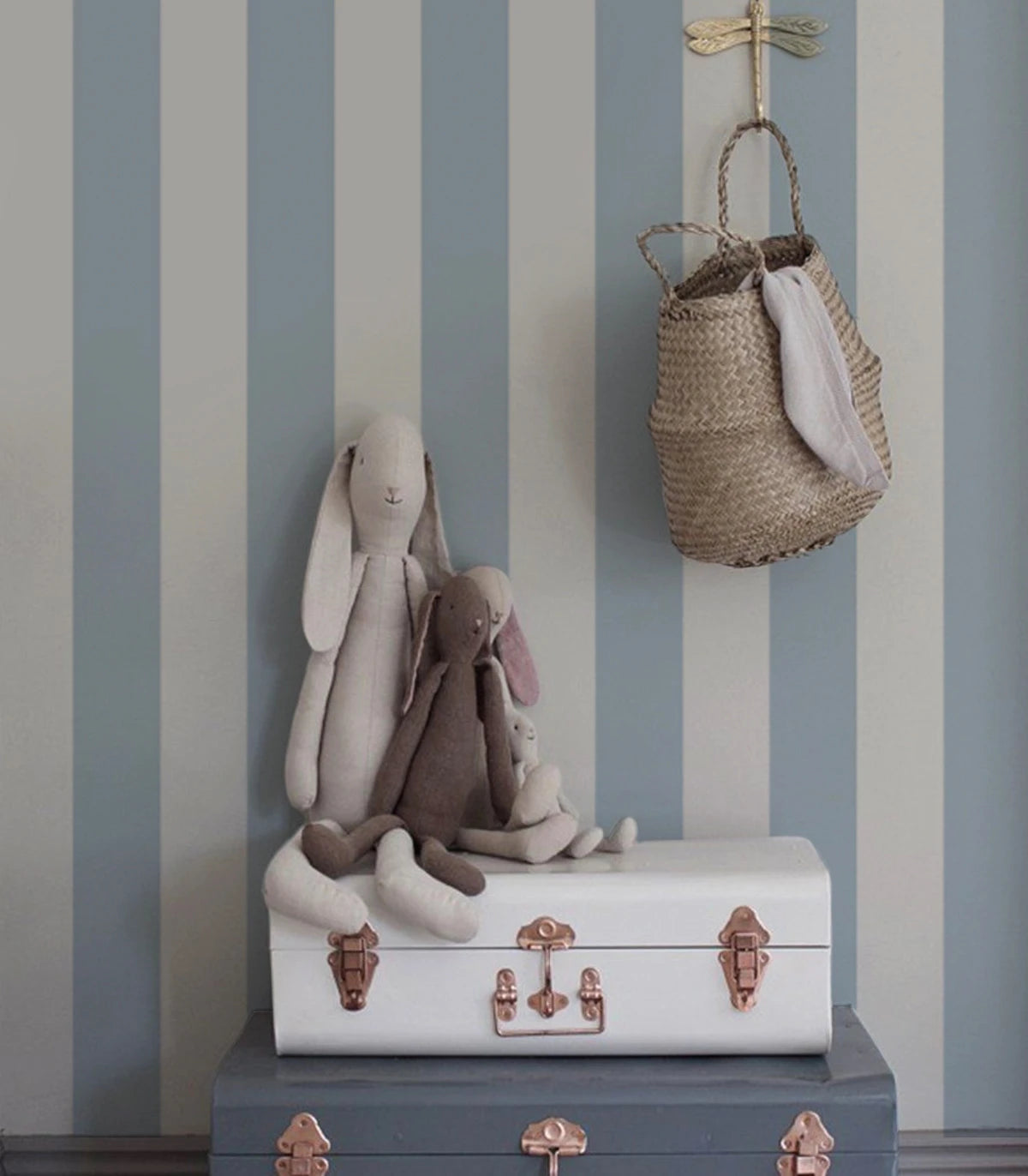 Tapete mit kräftigen Streifen