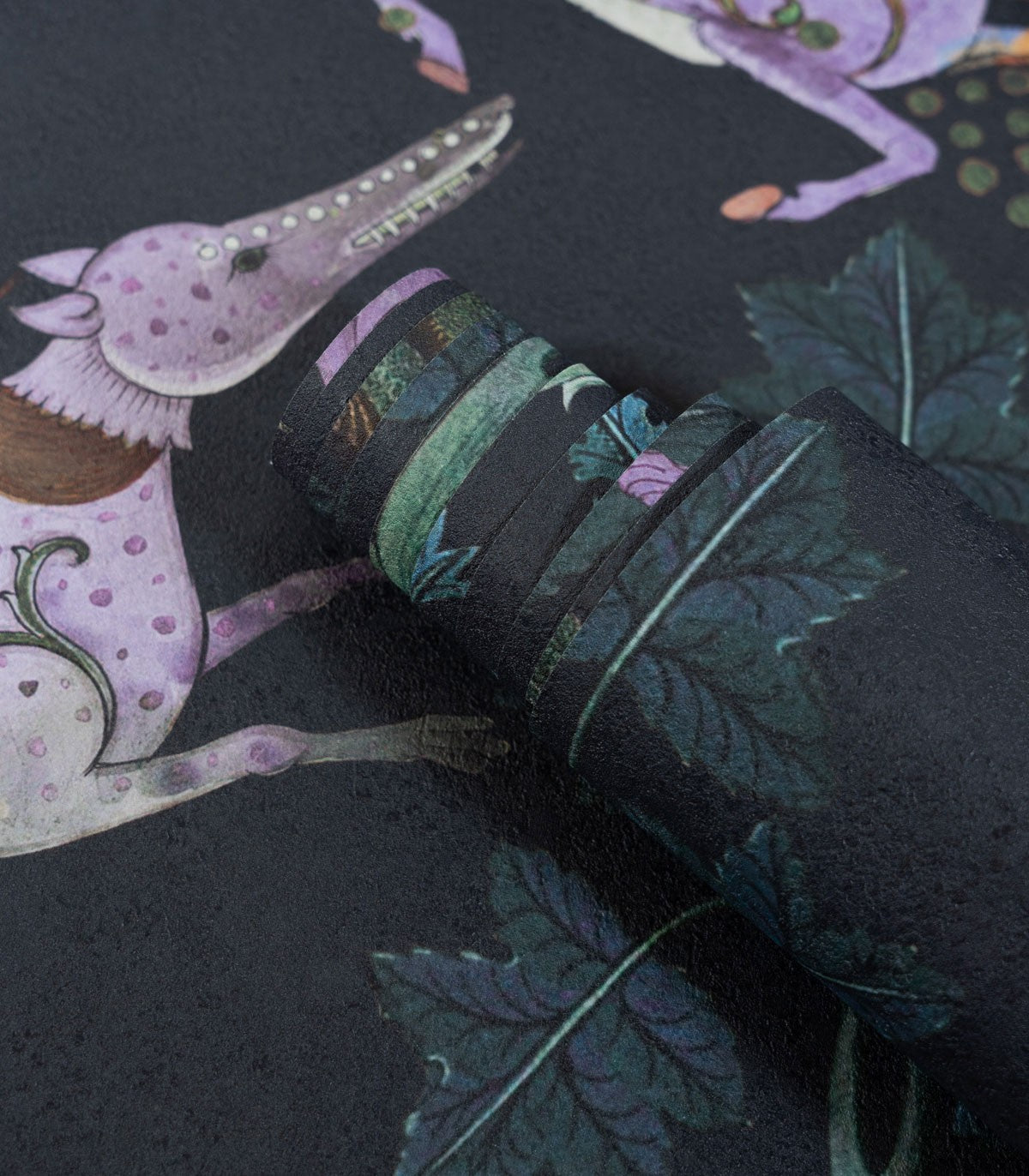 Botanic Beast Purple Wallpaper