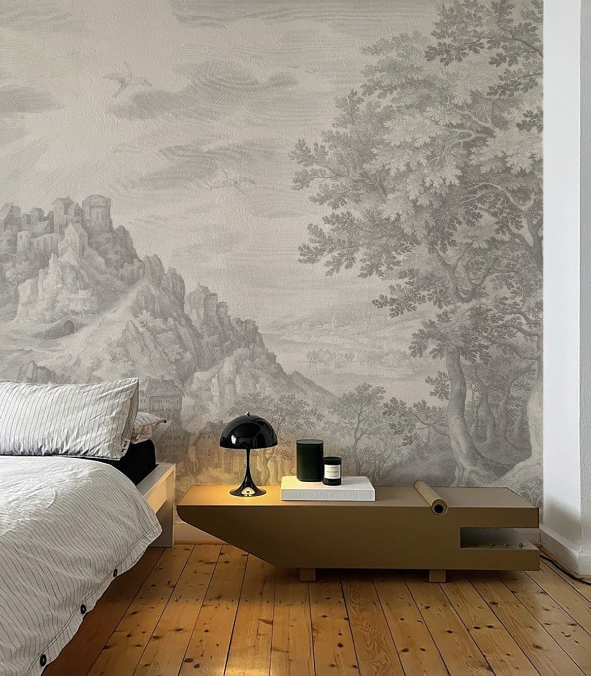 home24 schlafzimmer im minimalistischen Stil einrichten Mini Weckgläser - ideal