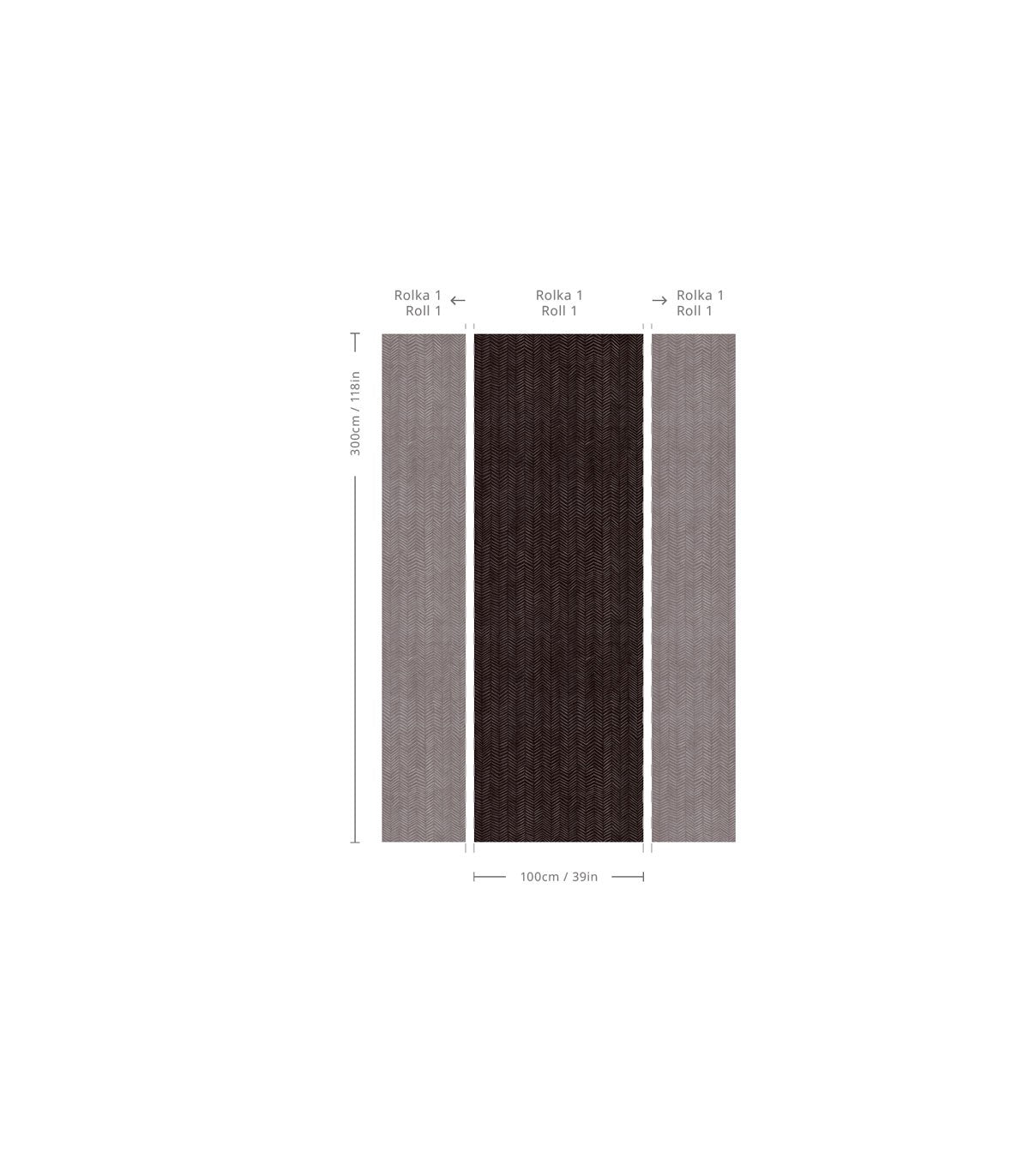 Herringbone Burgundy Wallpaper