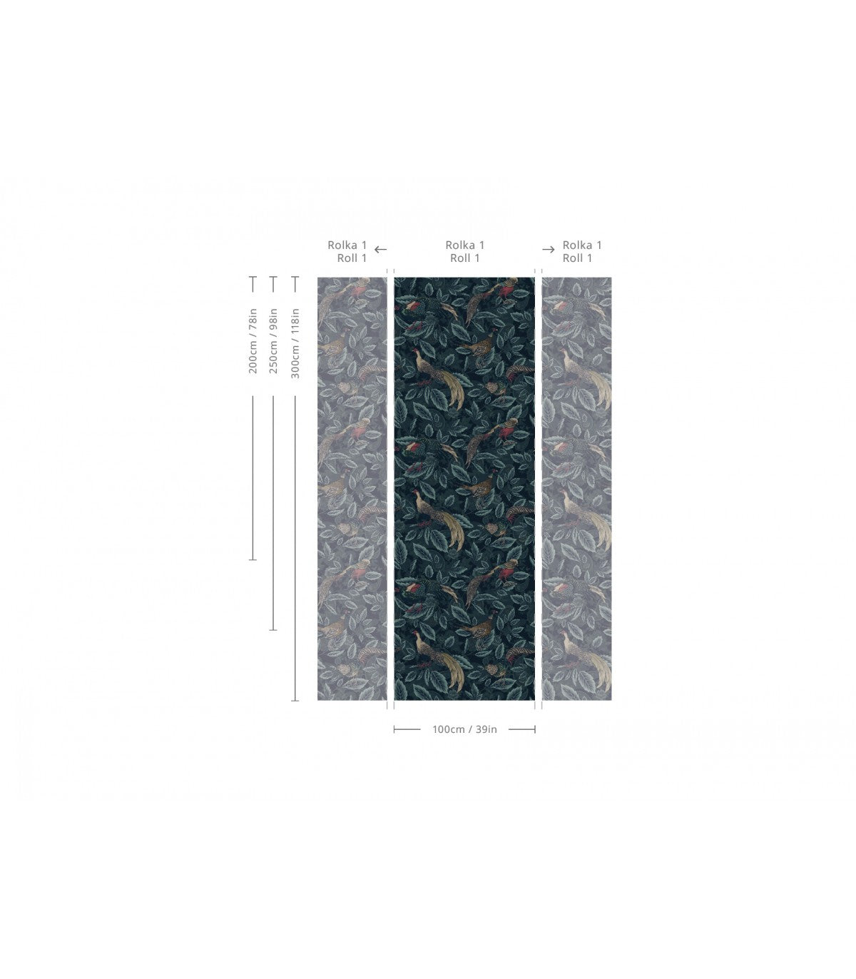 Painted Pheasants Wallpaper