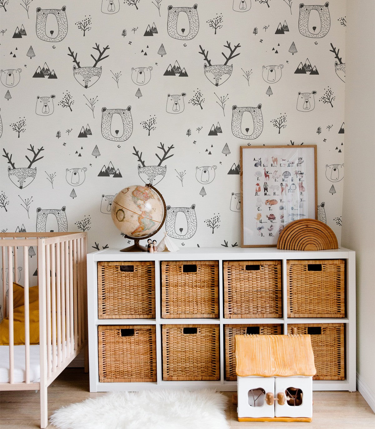 Teddybären Weiße Tapete