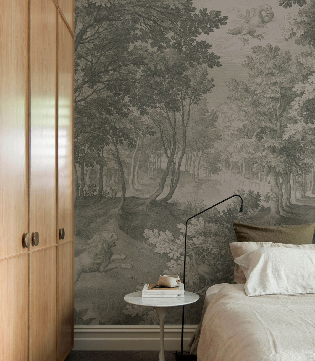 Timeless Trees Green Wallpaper