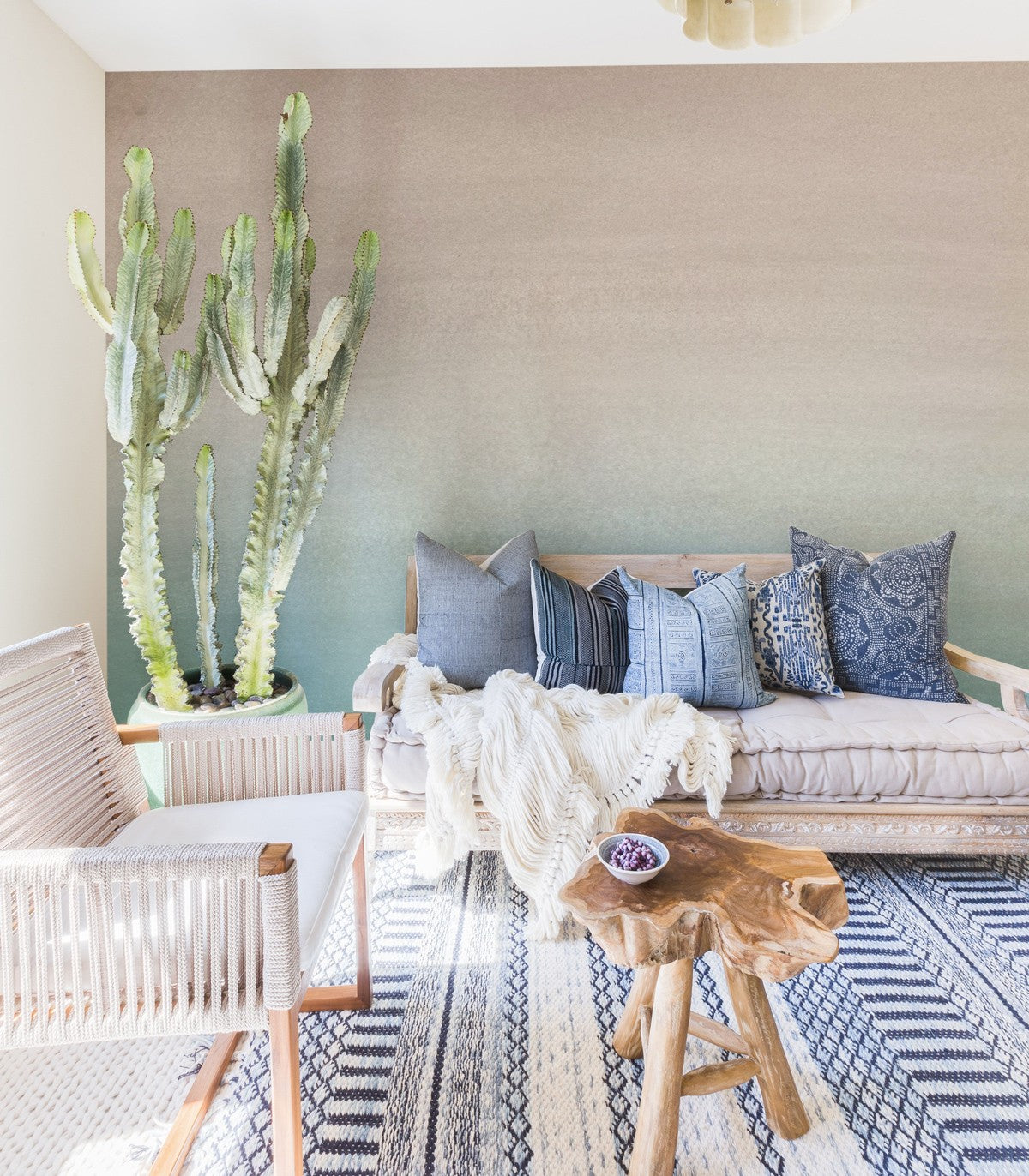 Turquoise Fogg Wallpaper