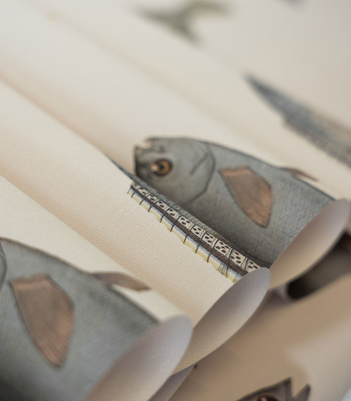 Under the Sea Beige Wallpaper