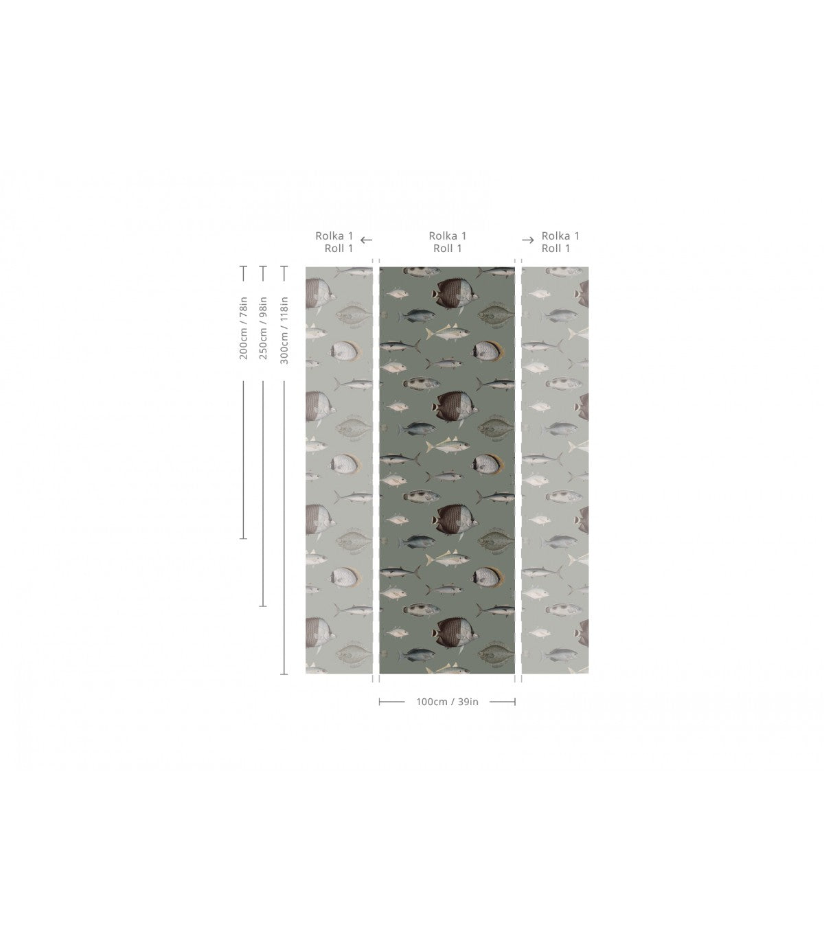 Tapeta Under the Sea Vintage Green