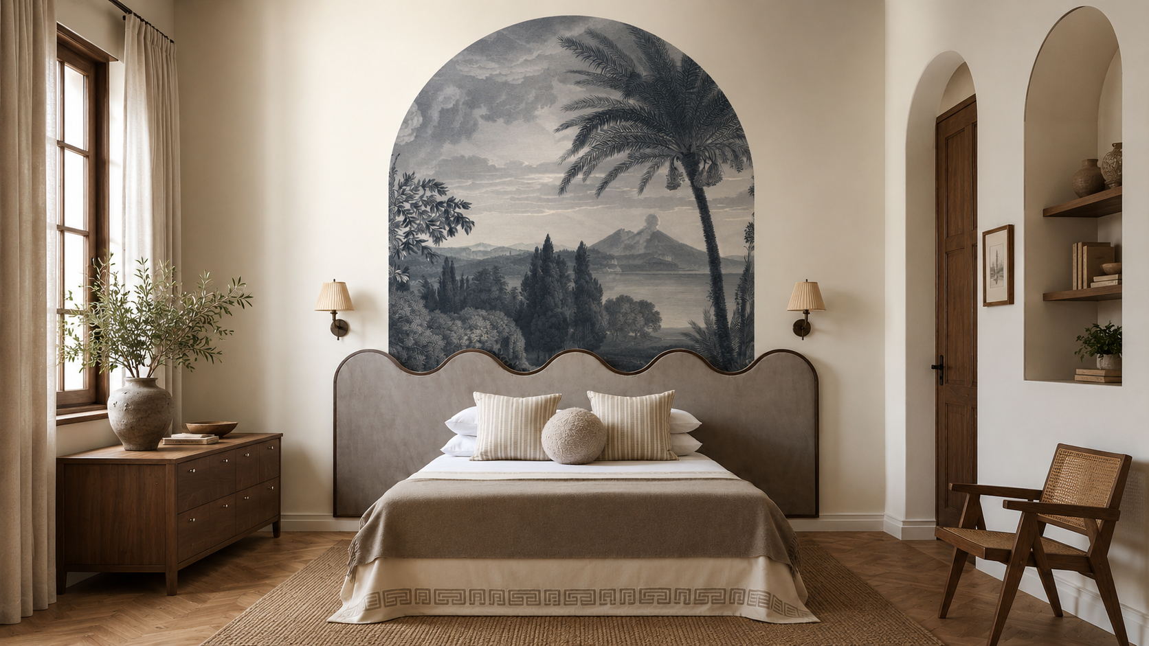 Arch Tropical Volcano Vista blue