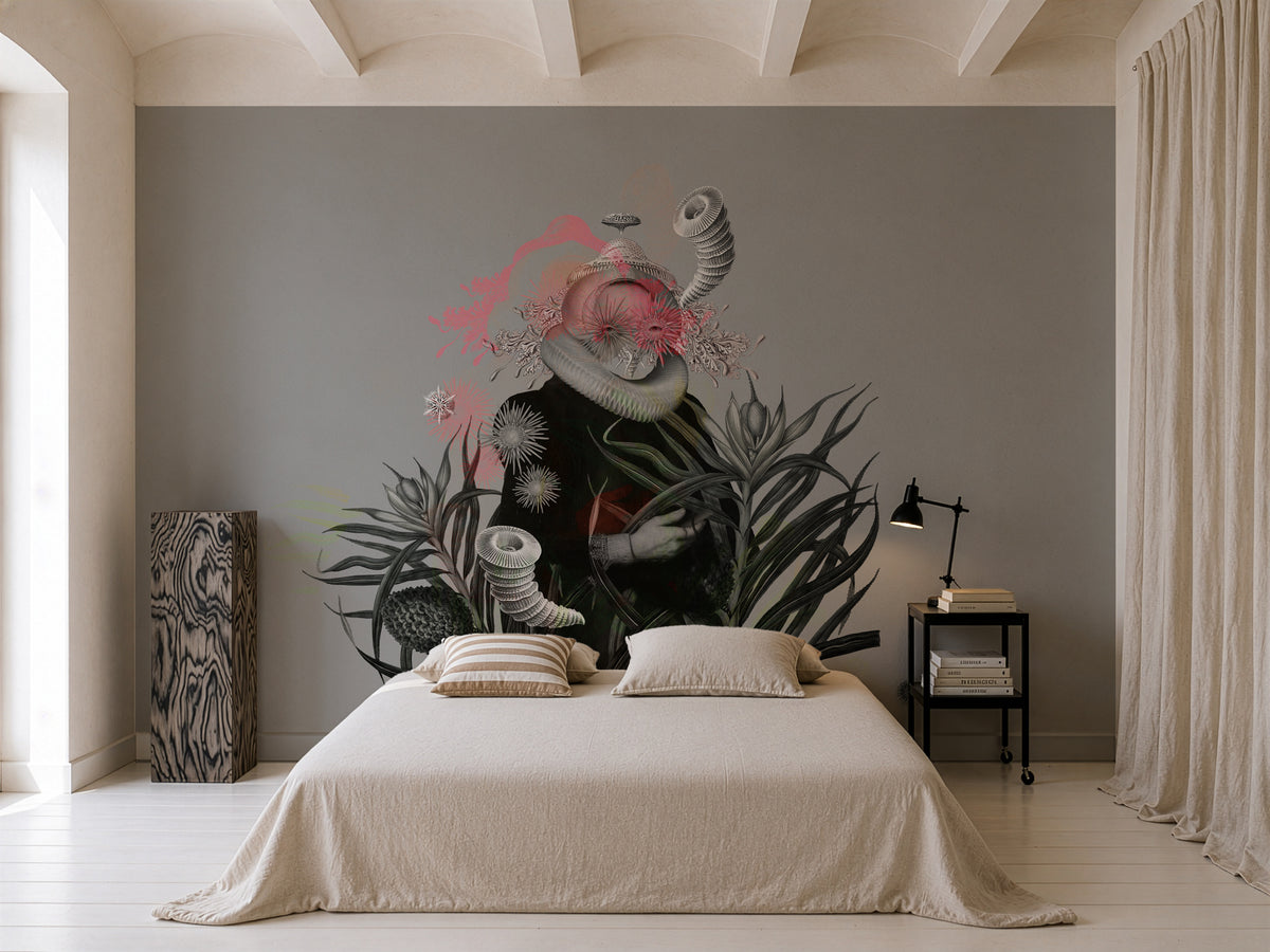 Papel pintado Lady Medusa Gray